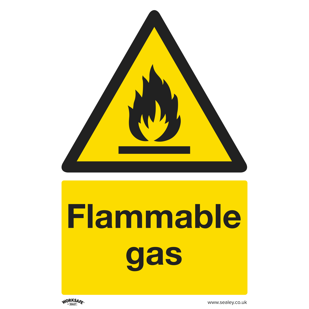Worksafe® Flammable Gas Safety Sign - Rigid Plastic | SS59P1 — SBT Ltd.