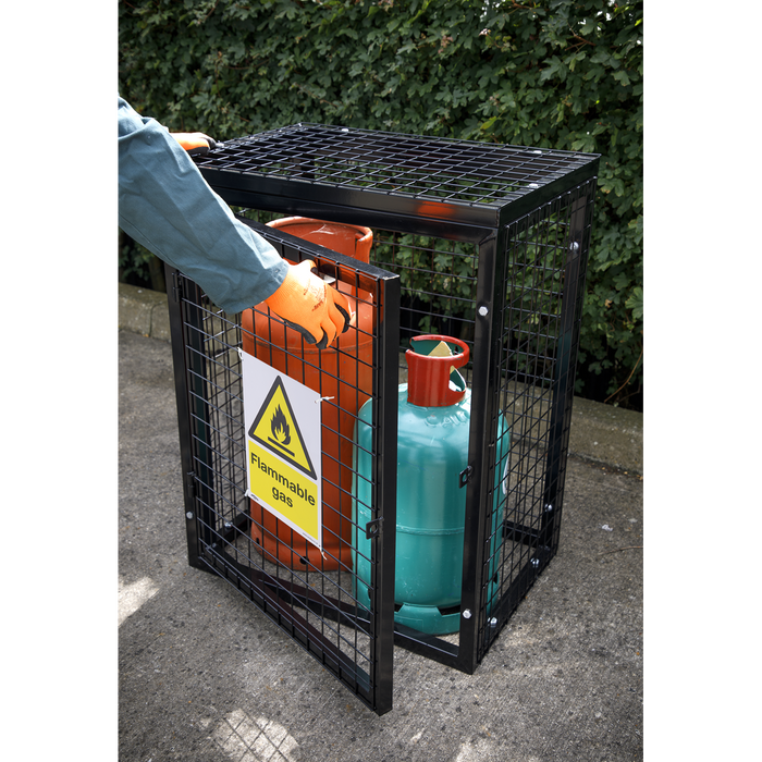 Worksafe® Flammable Gas Safety Sign - Self-Adhesive Vinyl | SS59V1