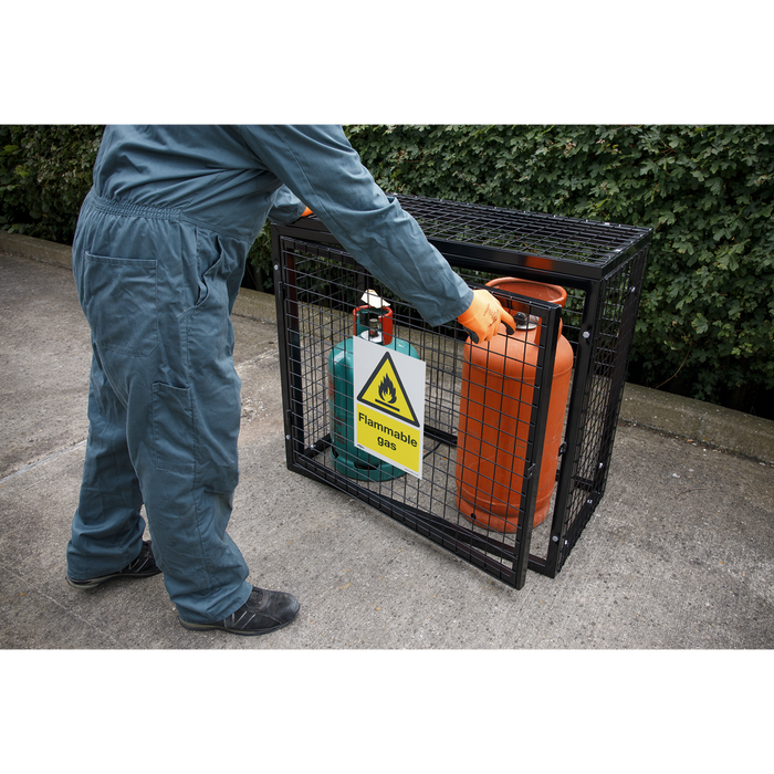 Worksafe® Flammable Gas Safety Sign - Self-Adhesive Vinyl | SS59V1