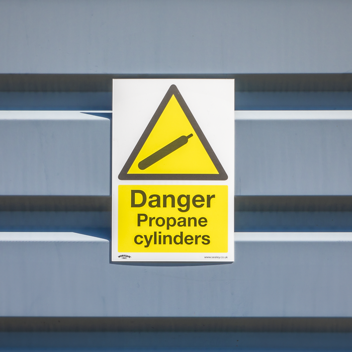 Worksafe® Danger Propane Cylinders Safety Sign - Rigid Plastic | SS62P1