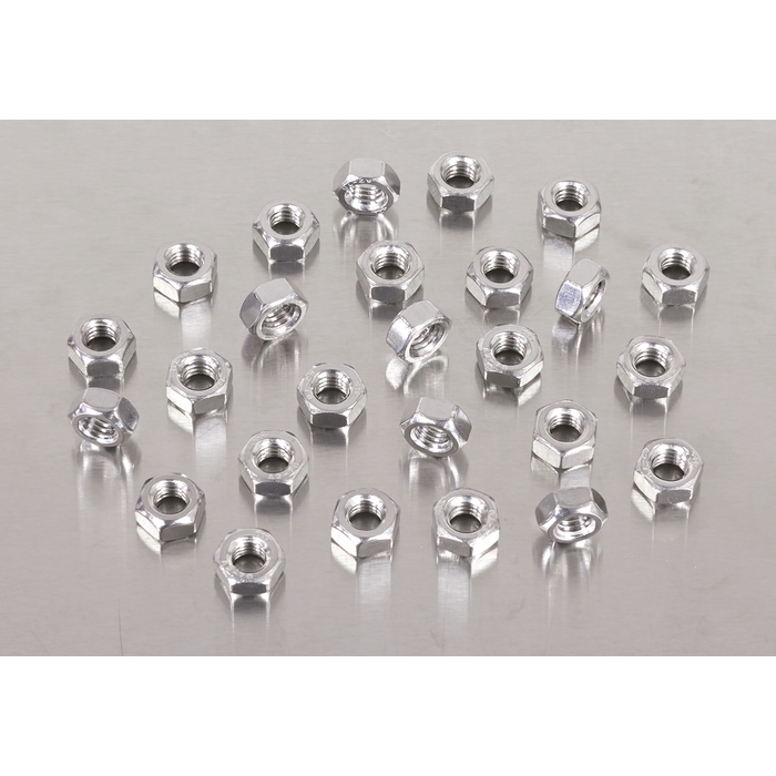 Stainless Steel Nut M6 x 1mm pitch, DIN 934 - Pack of 100 | SS6