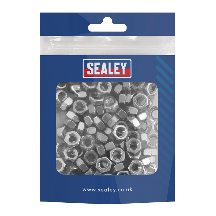Stainless Steel Nut M6 x 1mm pitch, DIN 934 - Pack of 100 | SS6