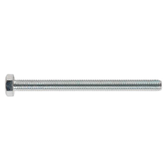 8.8 Zinc Plated HT Setscrew M8 x 100mm, DIN 933 - Pack of 25 | SS8100