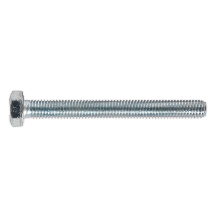 8.8 Zinc Plated HT Setscrew M8 x 75mm, DIN 933 - Pack of 25 | SS875