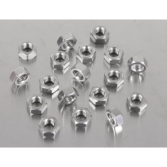 Stainless Steel Full Nut M8 x 1.25mm pitch, DIN 934 - Pack of 100 | SS8