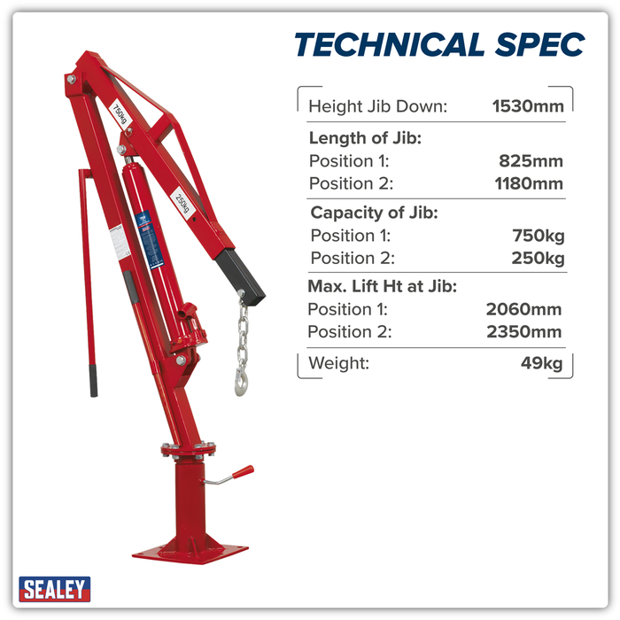 Static Mounted Crane 750kg | SSC750