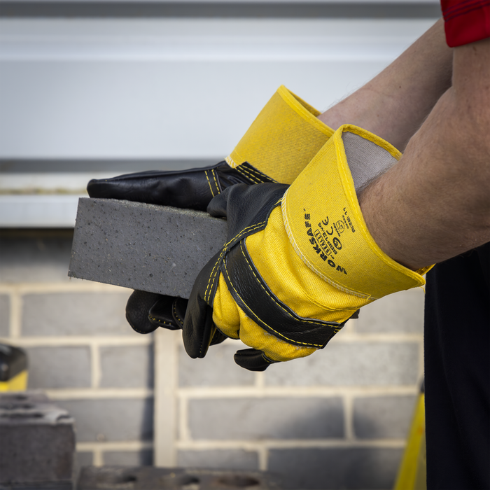 Worksafe® Rigger's Gloves with Hide Palm - Pack of 6 Pairs | SSP13/6