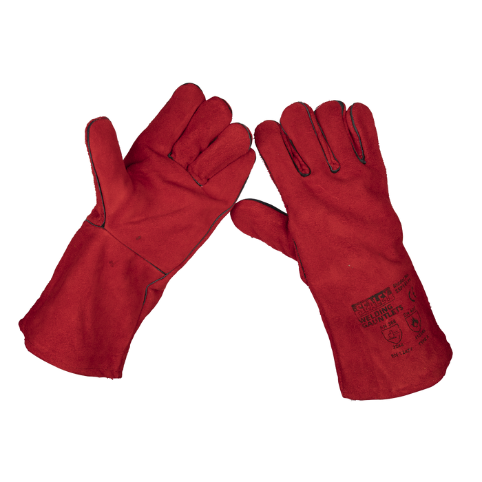 Leather Lined Welding Gauntlets - Pair | SSP141