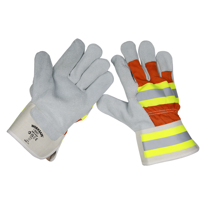Worksafe® Reflective Rigger's Gloves - Pair | SSP14HV