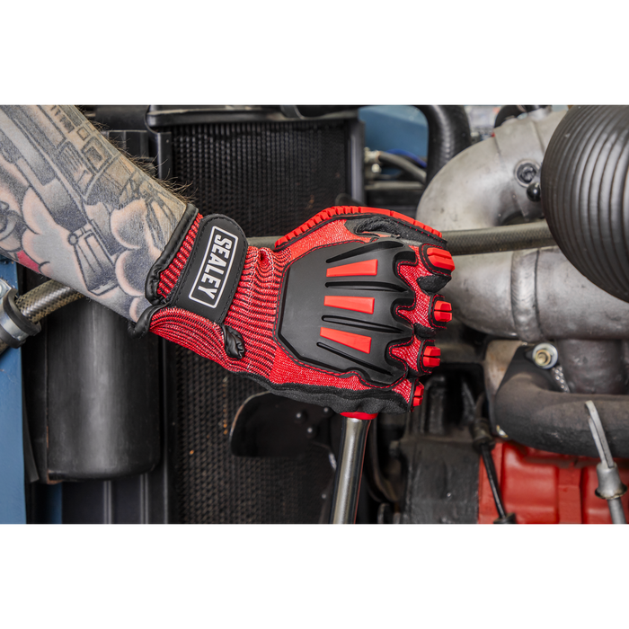 Cut & Impact Resistant Gloves, Large - Pair | SSP38L