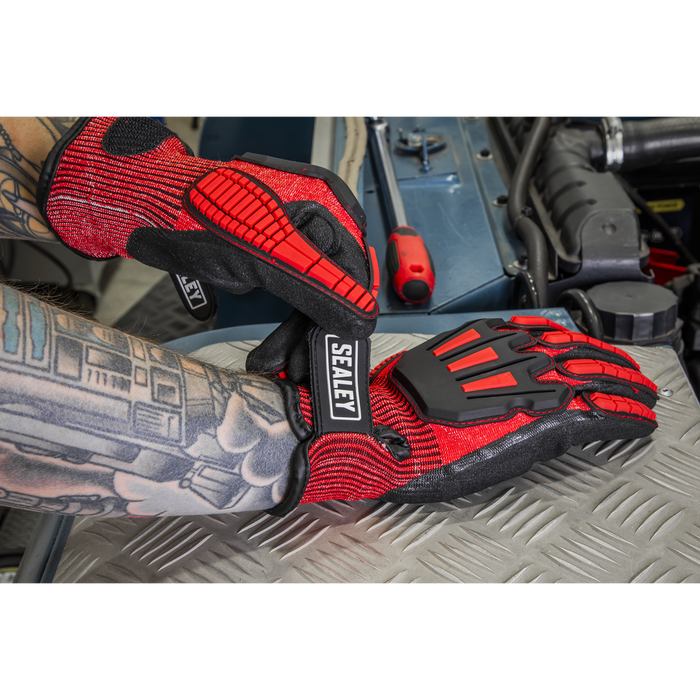 Cut & Impact Resistant Gloves, Large - Pair | SSP38L