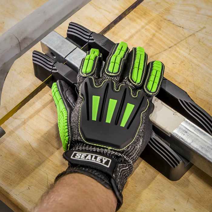 Cut & Impact Resistant Gloves, Large - Pair | SSP39L
