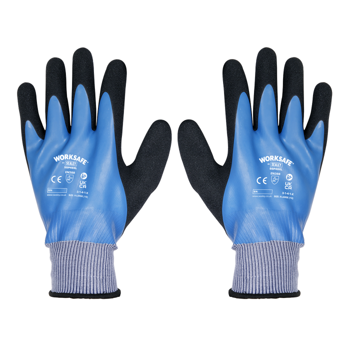 Worksafe® Waterproof Latex Gloves, X-Large - Pair | SSP49XL
