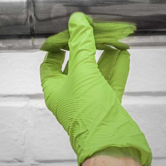 Diamond Grip Extra-Thick Nitrile Powder-Free Gloves, Hi-Vis Green, X-Large - Pack of 50 | SSP54XL