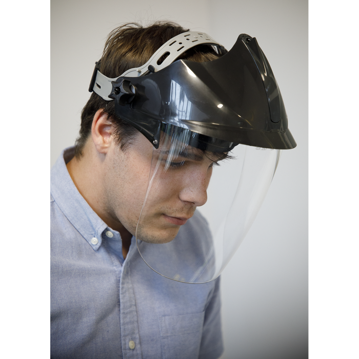 Worksafe® Deluxe Brow Guard with Aspherical Polycarbonate Full Face Shield | SSP78