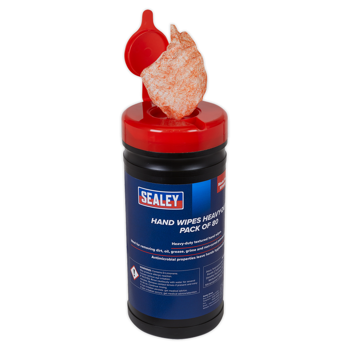 Heavy-Duty Hand Wipes - Pack of 80 | SSW80