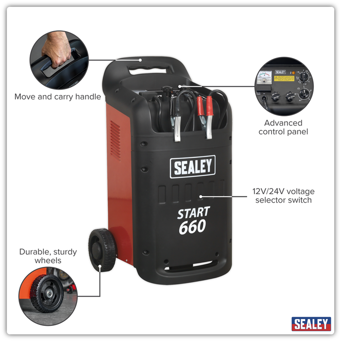 12/24V Starter/Charger 660/100A 230V | START660