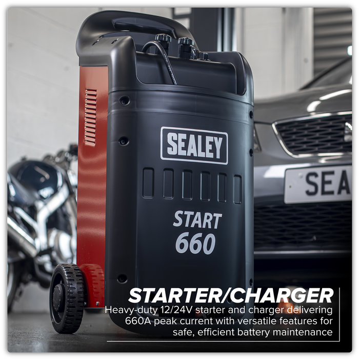 12/24V Starter/Charger 660/100A 230V | START660
