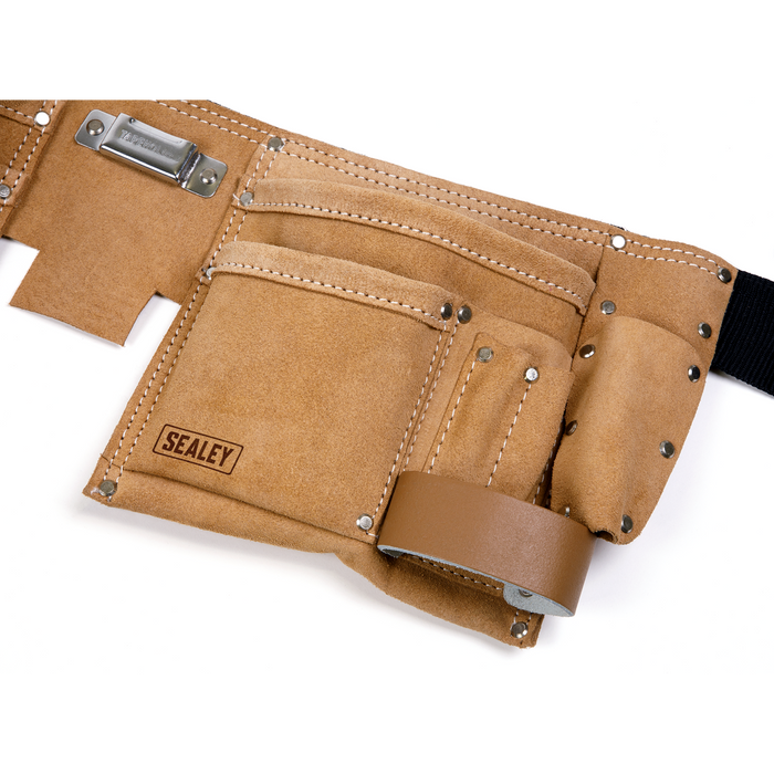 Double Pouch Leather Tool Belt | STBL01