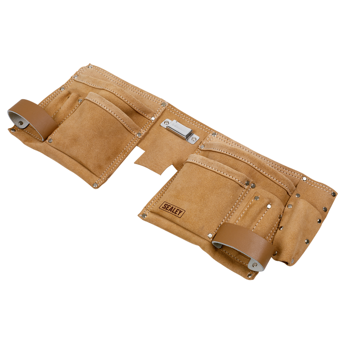 Double Pouch Leather Tool Belt | STBL01