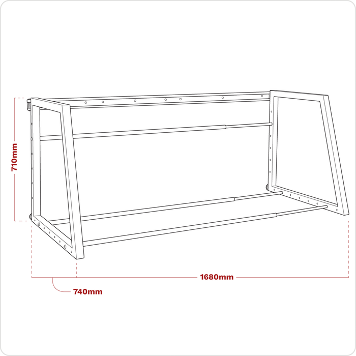 Wall or Floor Mounting Extending Tyre Rack | STR001