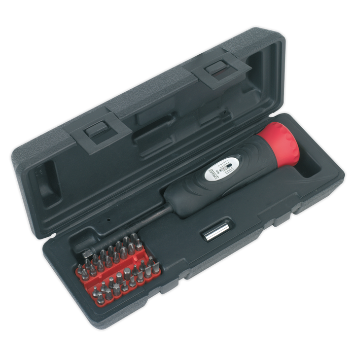 Premier Digital Torque Screwdriver Set 1/4"Sq Drive 2-10Nm 34pc | STS100