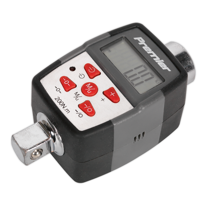 Premier Digital Torque Adaptor with Angle Function 1/2"Sq Drive 20-200Nm | STW291