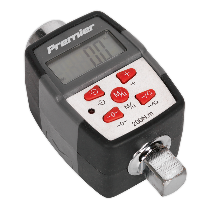 Premier Digital Torque Adaptor with Angle Function 1/2"Sq Drive 20-200Nm | STW291
