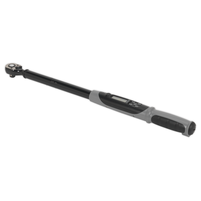 Premier Black Digital Torque Wrench with Angle Function 1/2"Sq Drive 20-200Nm | STW306B
