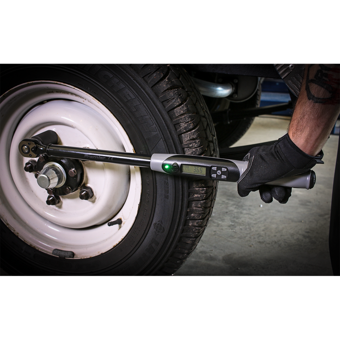Premier Black Digital Torque Wrench with Angle Function 1/2"Sq Drive 20-200Nm | STW306B
