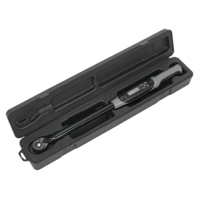 Premier Black Digital Torque Wrench with Angle Function 1/2"Sq Drive 20-200Nm | STW306B