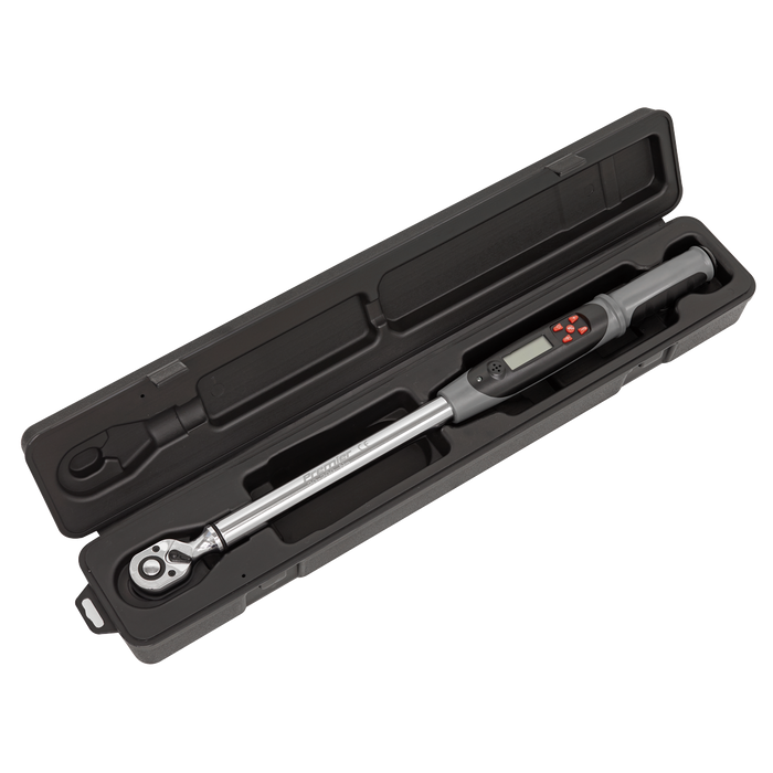 Premier Digital Torque Wrench with Angle Function 1/2"Sq Drive 20-200Nm | STW306