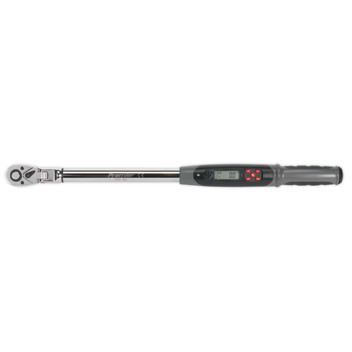 Premier Flexi-Head Digital Torque Wrench with Angle Function 1/2"Sq Drive 20-200Nm | STW309