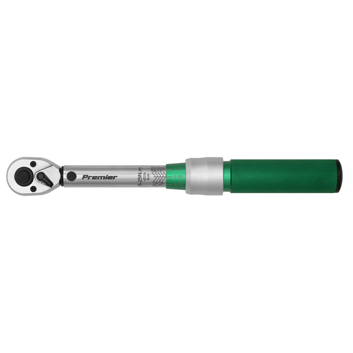 Premier Calibrated Micrometer Torque Wrench 1/4"Sq Drive 5-25Nm | STW901