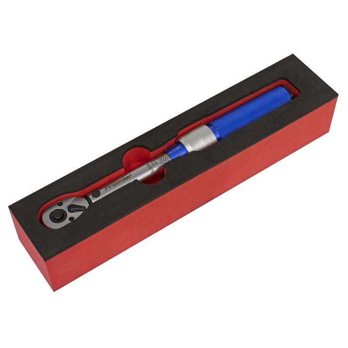 Premier Calibrated Micrometer Torque Wrench 3/8"Sq Drive 5-25Nm | STW902