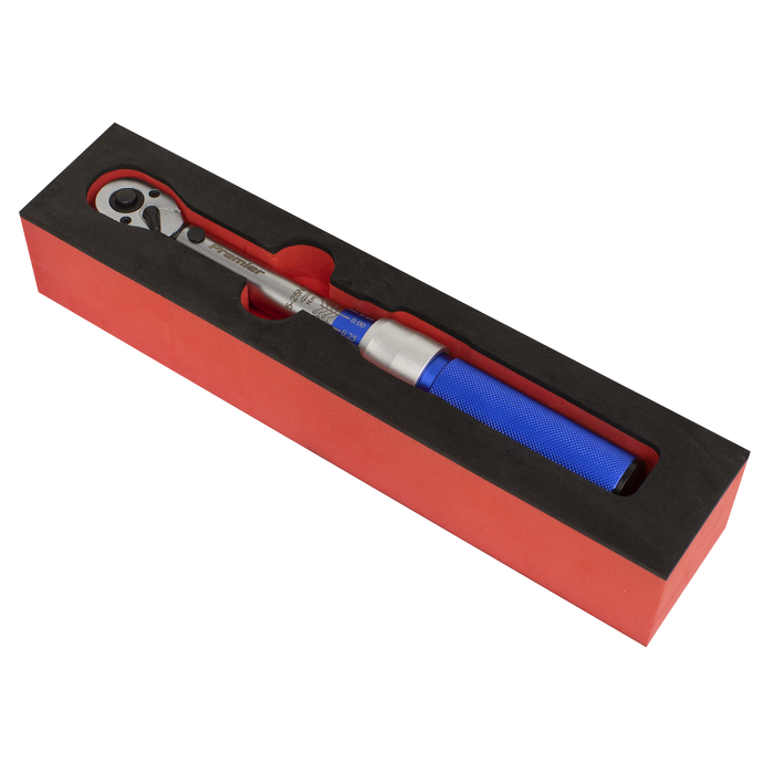 Premier Calibrated Micrometer Torque Wrench 3/8"Sq Drive 5-25Nm | STW902