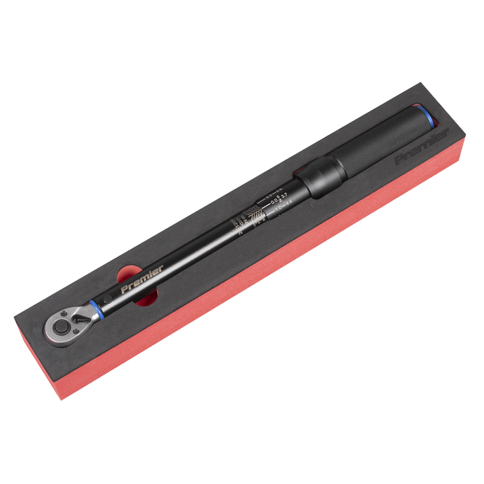 Torque Wrench Micrometer 3/8"Sq Drive Calibrated 20-120Nm - Premier Black | STW903B