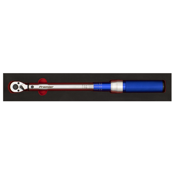 Premier Calibrated Micrometer Torque Wrench 3/8"Sq Drive 20-120Nm | STW903