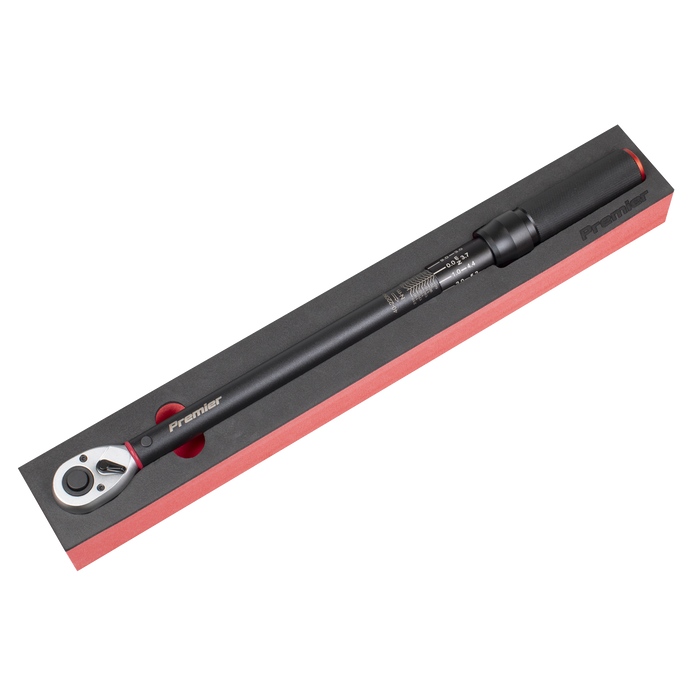 Torque Wrench Micrometer 1/2"Sq Drive Calibrated 40-220Nm - Premier Black | STW904B