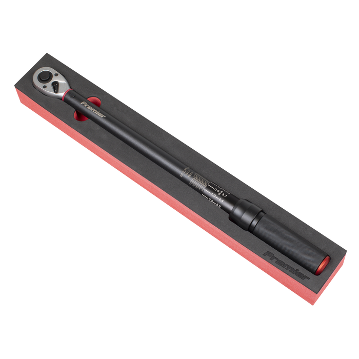 Torque Wrench Micrometer 1/2"Sq Drive Calibrated 40-220Nm - Premier Black | STW904B