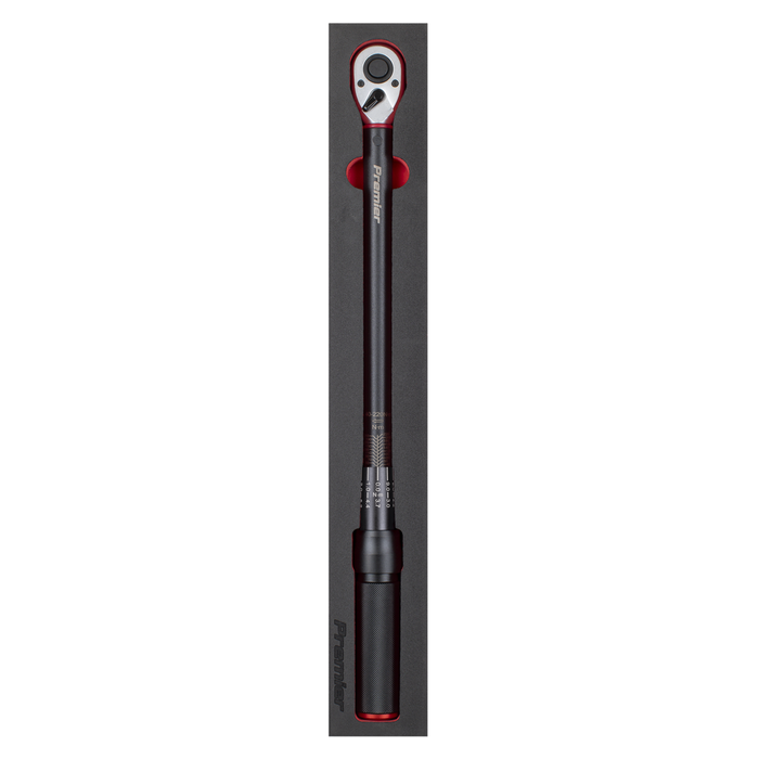 Torque Wrench Micrometer 1/2"Sq Drive Calibrated 40-220Nm - Premier Black | STW904B
