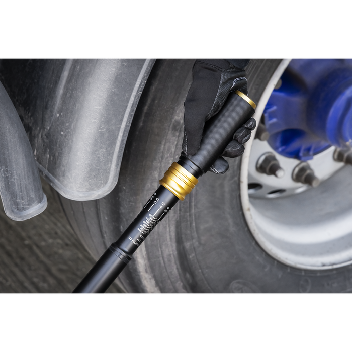 Premier Black Torque Wrench Micrometer 3/4"Sq Drive Calibrated 160-800Nm | STW907B