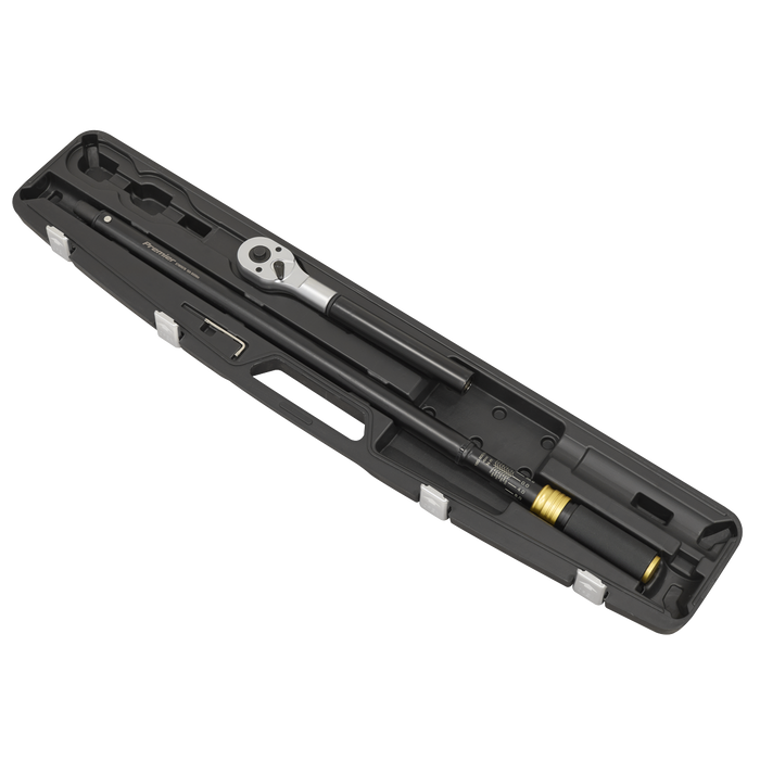 Premier Black Torque Wrench Micrometer 3/4"Sq Drive Calibrated 160-800Nm | STW907B