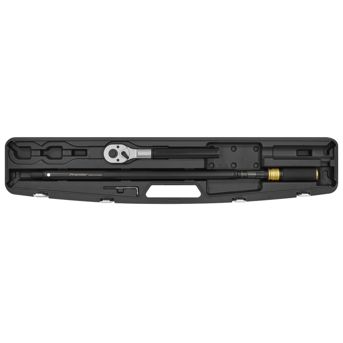 Premier Black Torque Wrench Micrometer 3/4"Sq Drive Calibrated 160-800Nm | STW907B