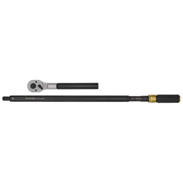 Premier Black Torque Wrench Micrometer 3/4"Sq Drive Calibrated 160-800Nm | STW907B