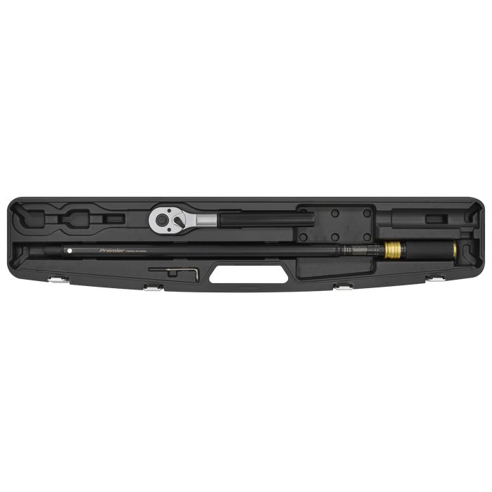 Premier Black Torque Wrench Micrometer 3/4"Sq Drive Calibrated 200-1000Nm | STW908B