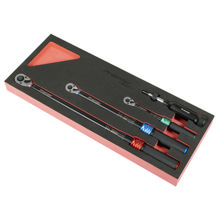 Premier Black Torque Wrench Micrometer & Torque Screwdriver Set 4pc | STW909SETB