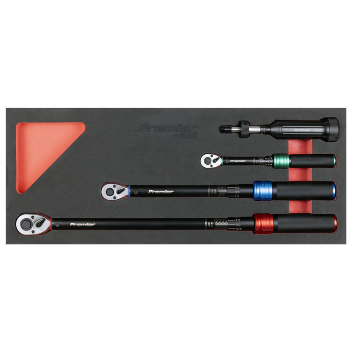 Premier Black Torque Wrench Micrometer & Torque Screwdriver Set 4pc | STW909SETB