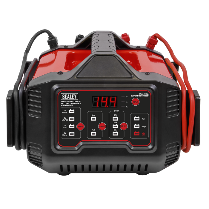 6/12V Automatic Battery Charger & Maintainer 150A Starter/15A | SUPERBOOST150D
