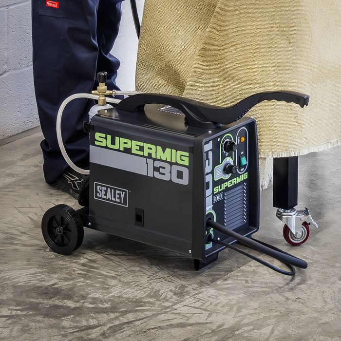 Mini Portable Gas/Gasless MIG Welder 130A 230V | SUPERMIG130